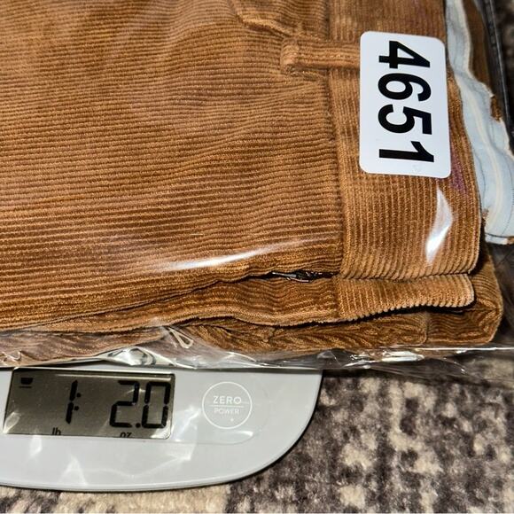J. McLaughlin Men’s Size 34 x 28 Tan Cotton Corduroy Trousers Pants - Picture 7 of 7